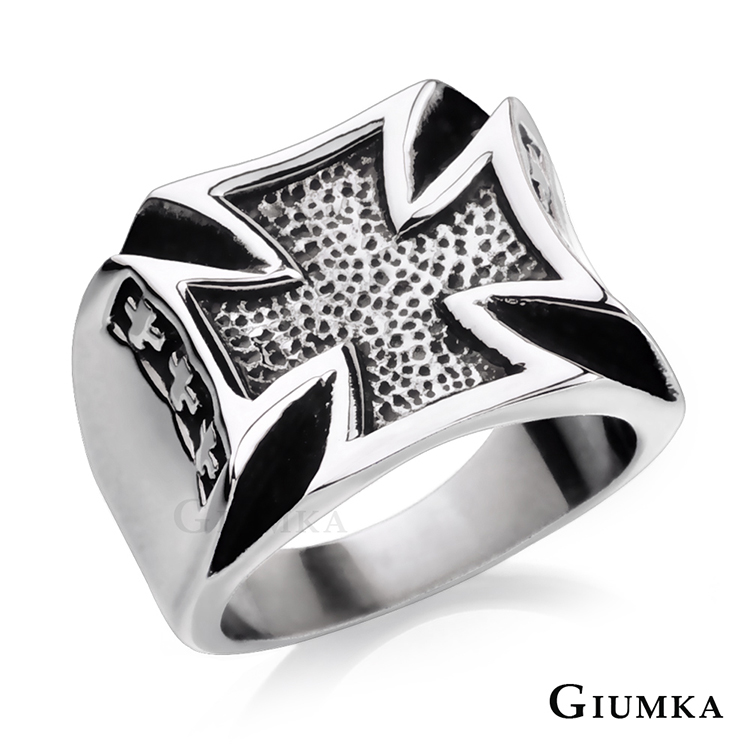 GIUMKA 守護使者白鋼個性戒指 MR04075