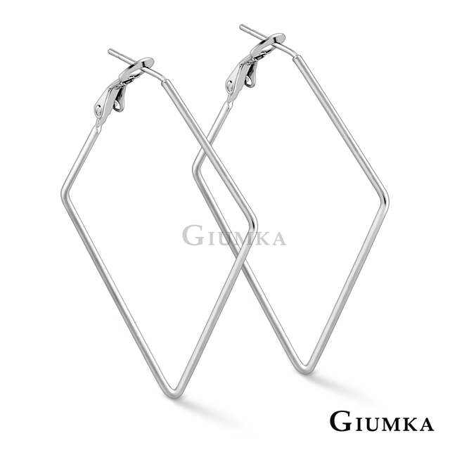 GIUMKA 菱形白鋼耳針式耳環 多款任選 MF020023