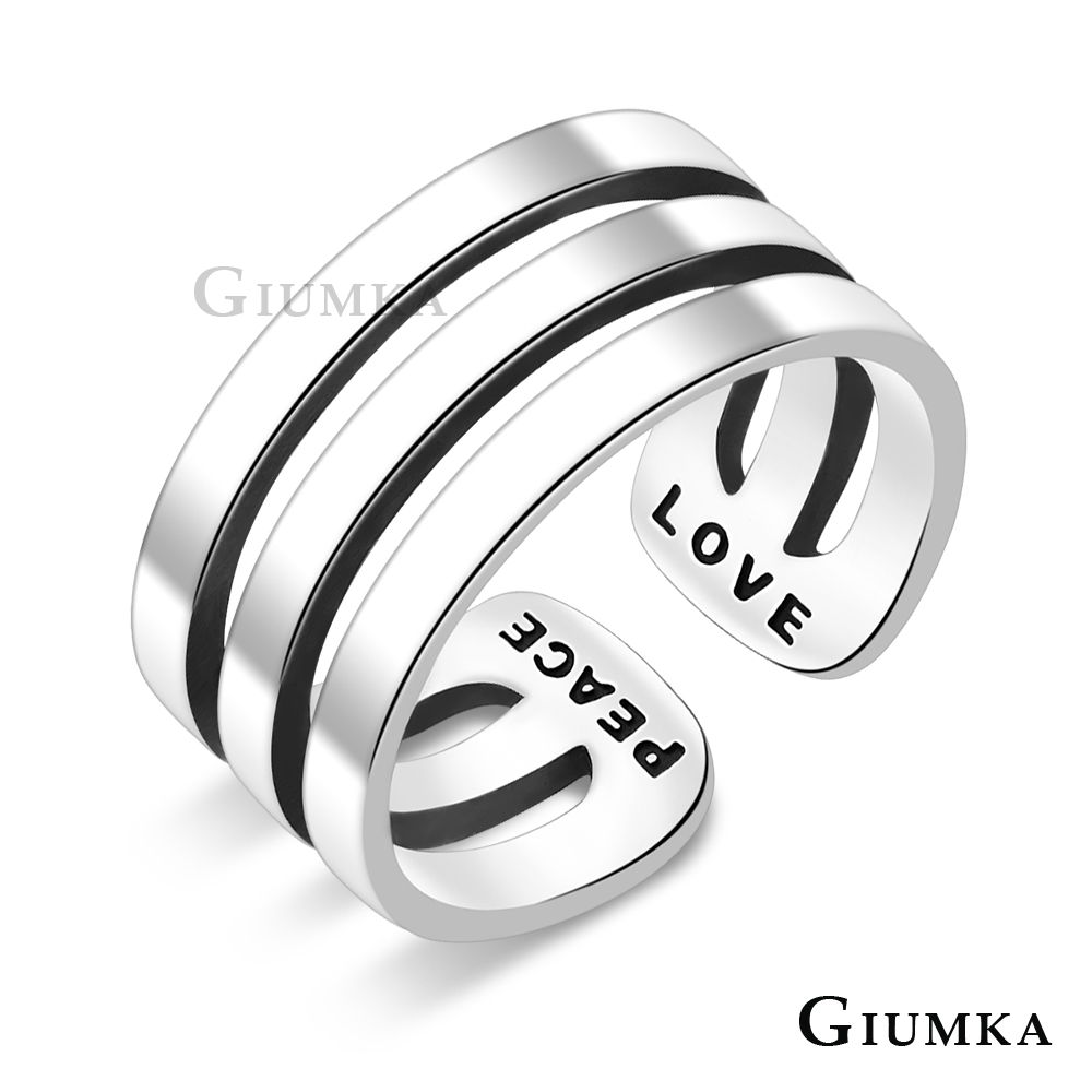 GIUMKA 925純銀 U形開口個性戒指 MRS20029
