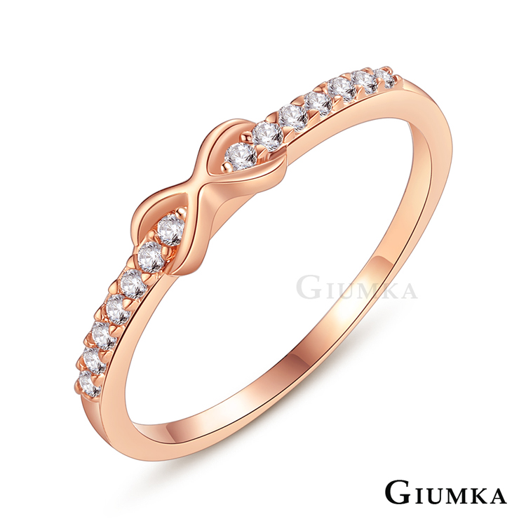 GIUMKA 擁抱未來戒指 精鍍玫瑰金 MR21011