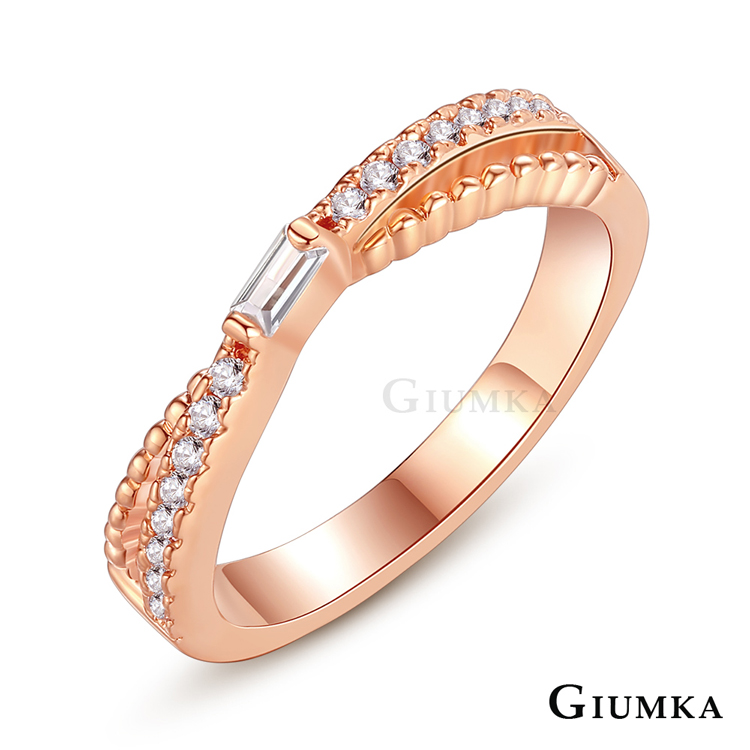 GIUMKA 擁抱希望戒指 精鍍玫瑰金 MR21015