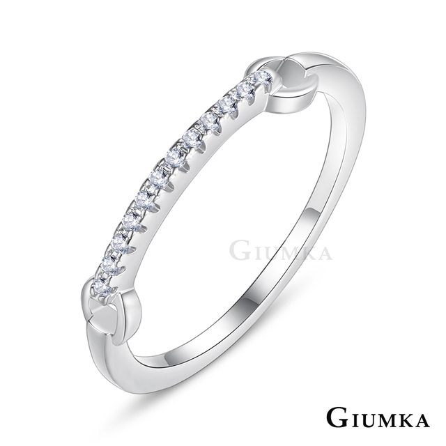 GIUMKA 追隨所愛戒指 精鍍正白K MR21019