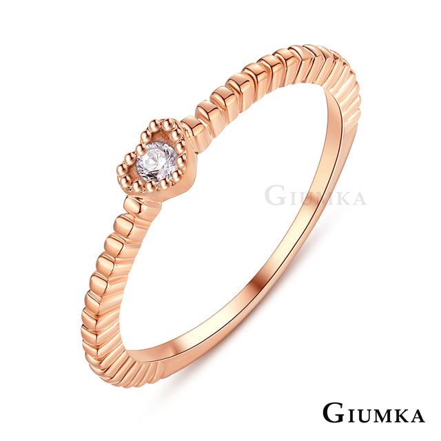 GIUMKA 知心戒指 精鍍玫瑰金 MR21025