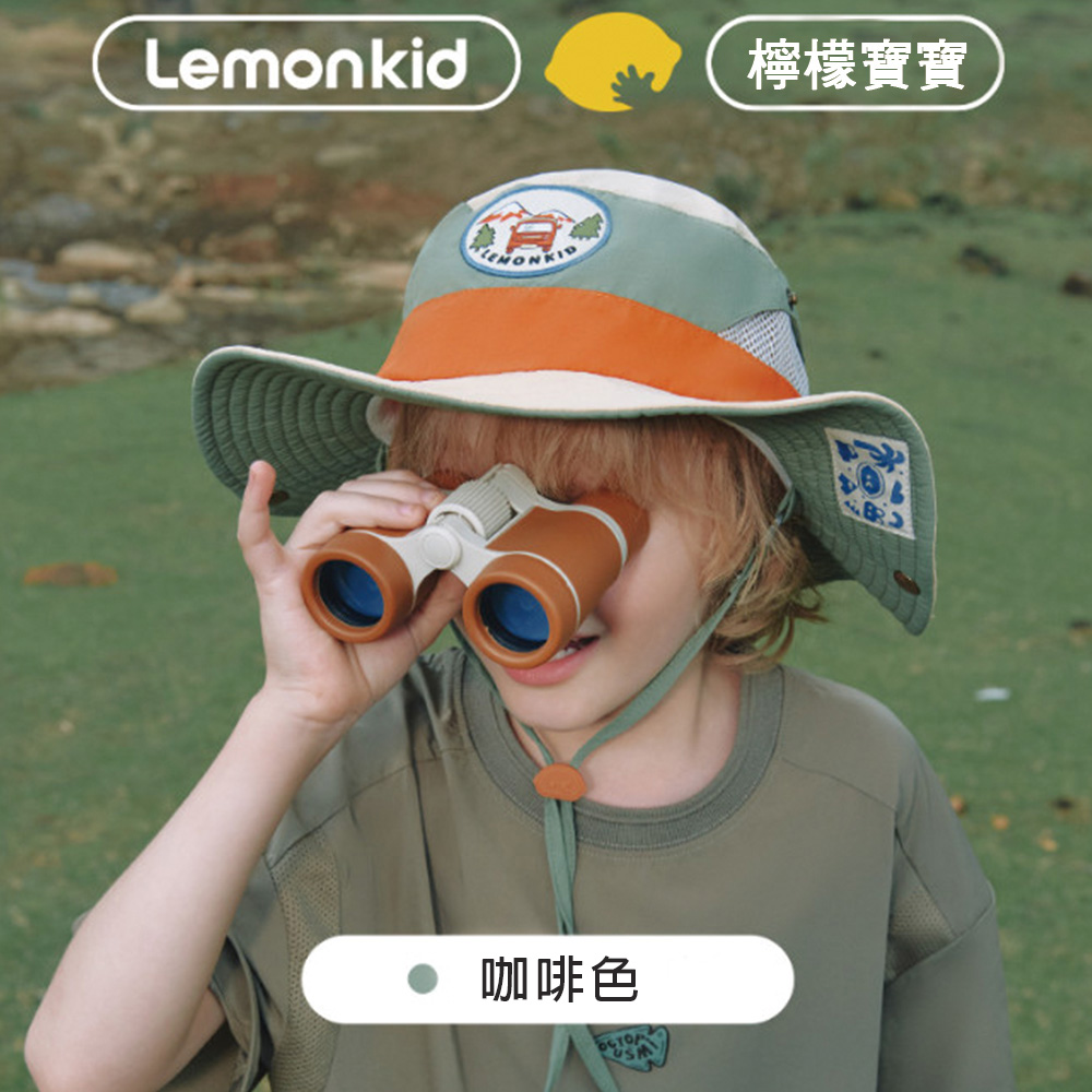 Lemonkid-兒童戶外防曬遮陽帽-咖啡