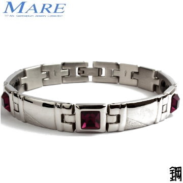 【MARE-316L白鋼系列】：巴洛克風(紫鋯石)寬 款
