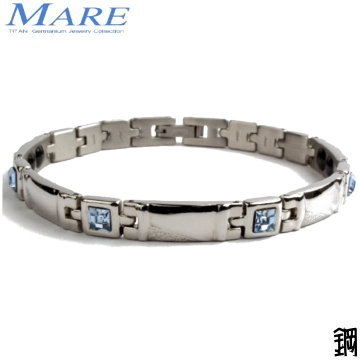【MARE-316L白鋼系列】：巴洛克風(水藍鋯石)窄 款