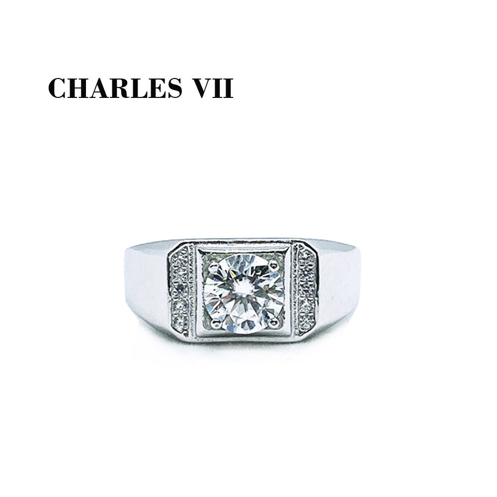 CHARLES VII 查爾七世 皇家訂製款經典男鑽戒-Apollo