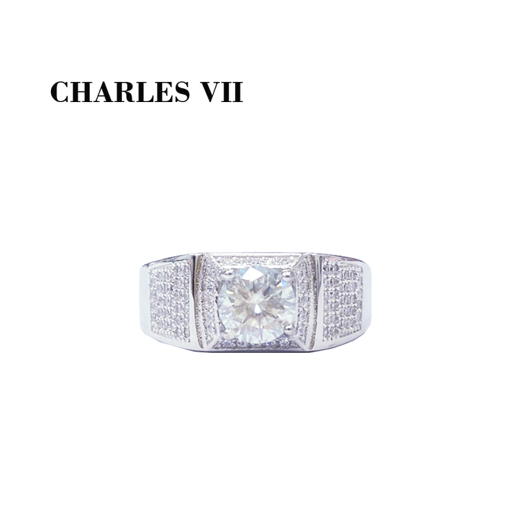 CHARLES VII 查爾七世 皇家訂製款滿鑽鑽戒-震攝四方