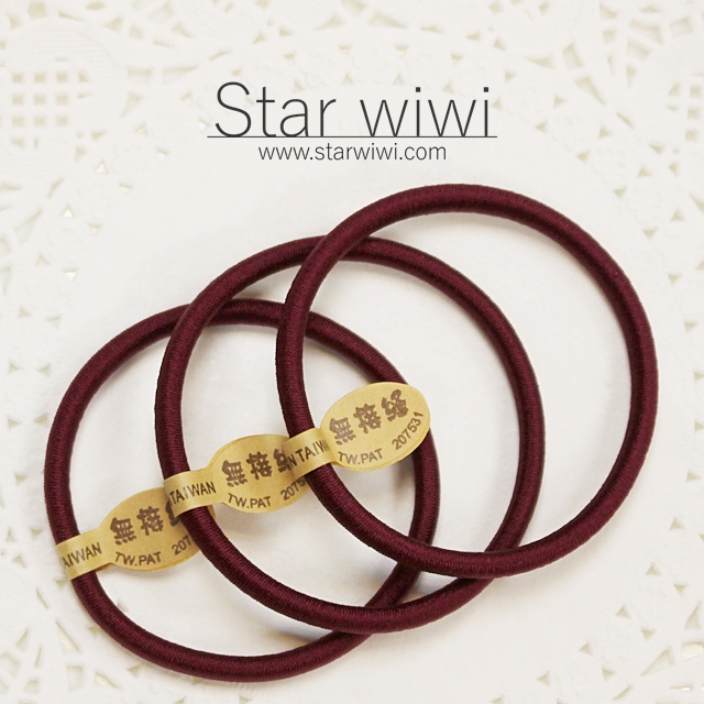 【Star wiwi】造型彈性綁髮髮圈《髮飾 • 髮束》《8入組》《酒紅色》