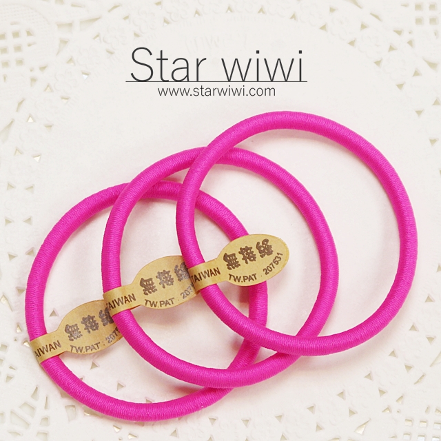 【Star wiwi】造型彈性綁髮髮圈《髮飾 • 髮束》《8入組》《亮粉紅色》