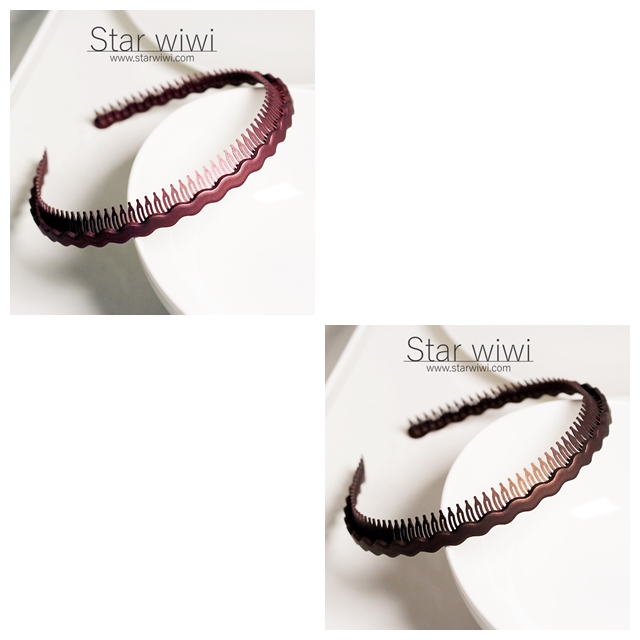 【Star wiwi】時尚波浪齒梳髮箍《髮飾 • 髮箍》《2入組》《霧褐棕色 / 霧深棕色》