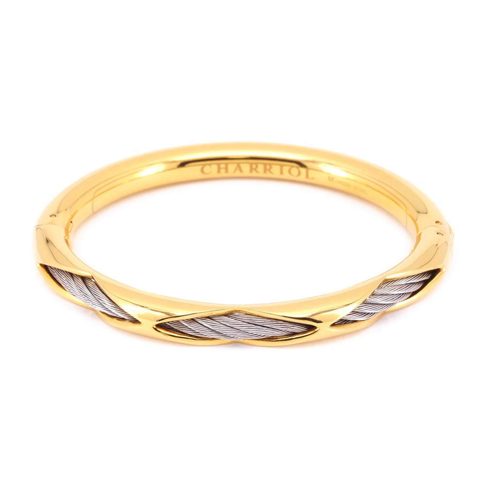 CHARRIOL 夏利豪 Celtic Dream Bangle 鏤空設計鋼索手環