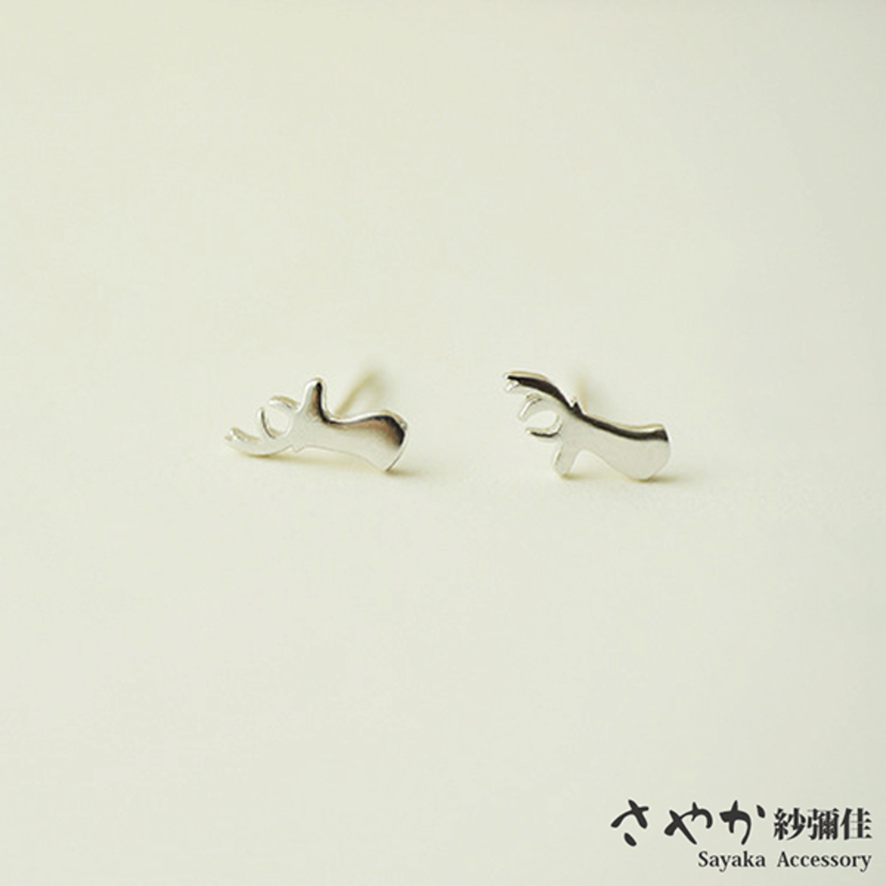 【Sayaka紗彌佳】耶誕元素麋鹿角耳環