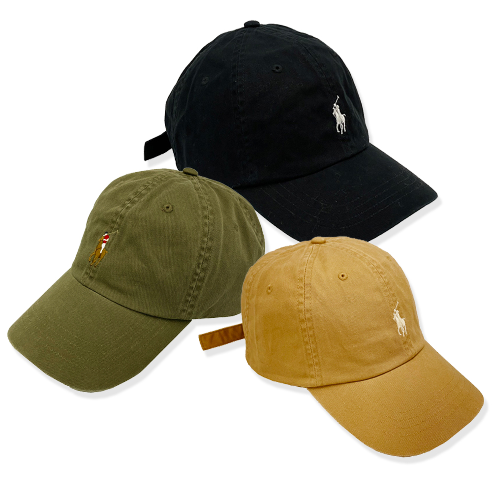 【RALPH LAUREN】POLO刺繡小馬LOGO鴨舌/棒球帽(多色供選)