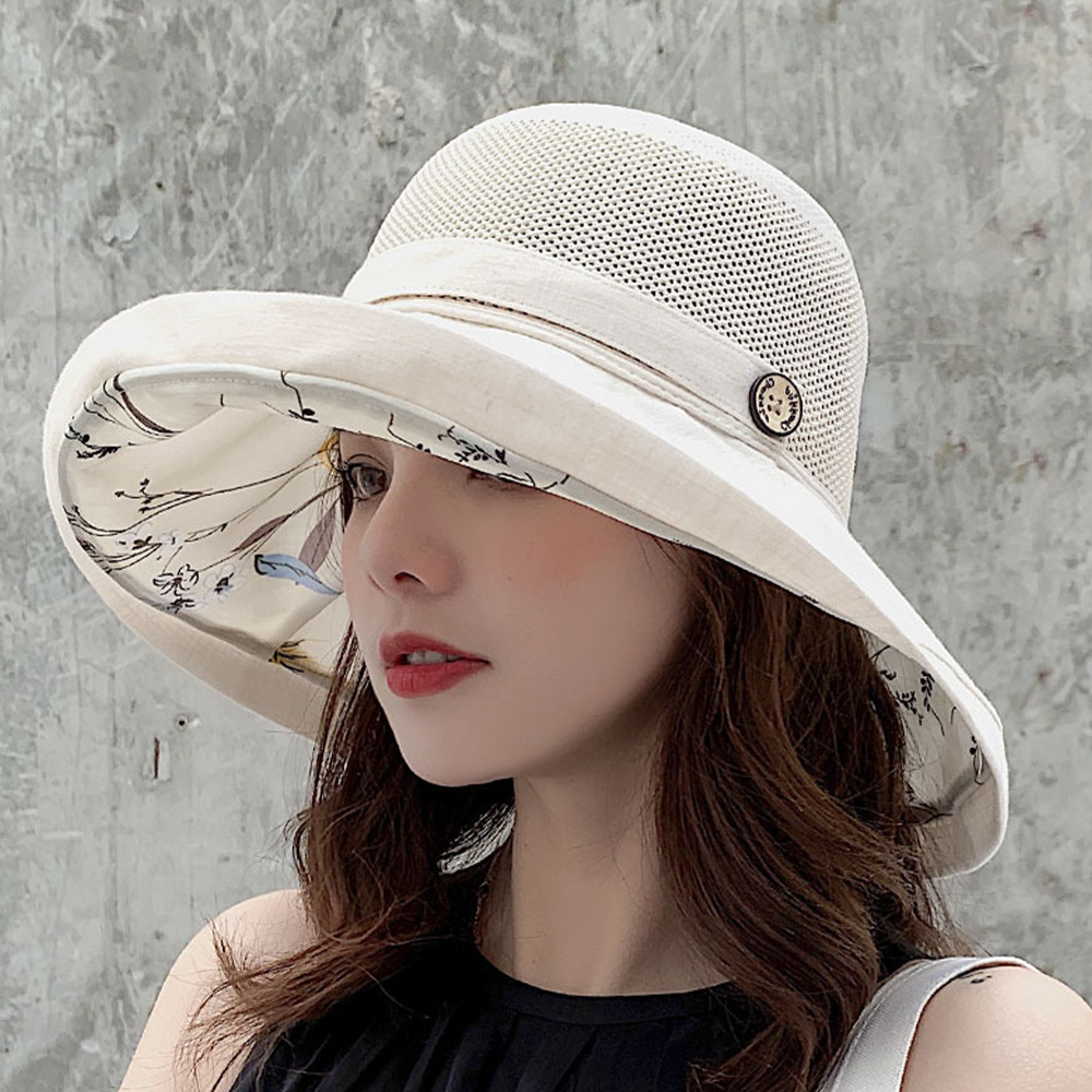 【KISSDIAMOND】小清新透氣雙層遮陽帽(舒適/編織帽/KDH-9608)