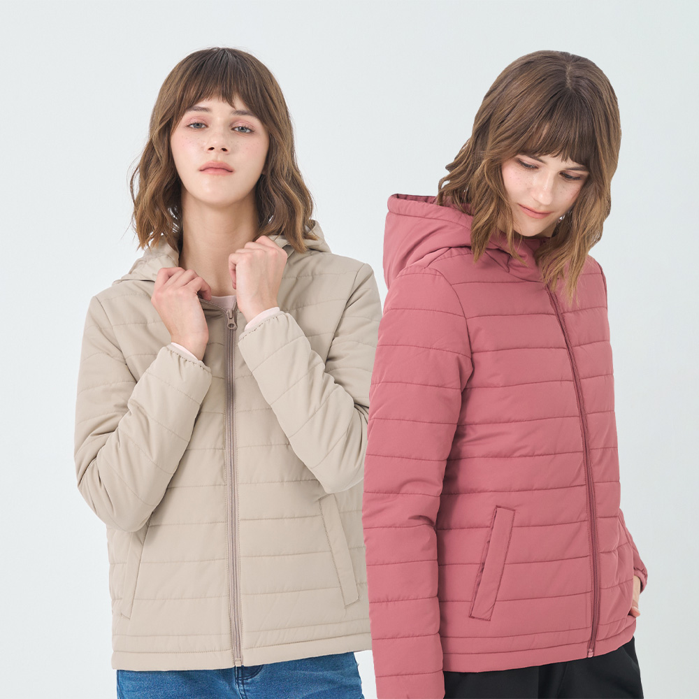 GIORDANO 女裝連帽外套 E-care輕暖系列-多色任選