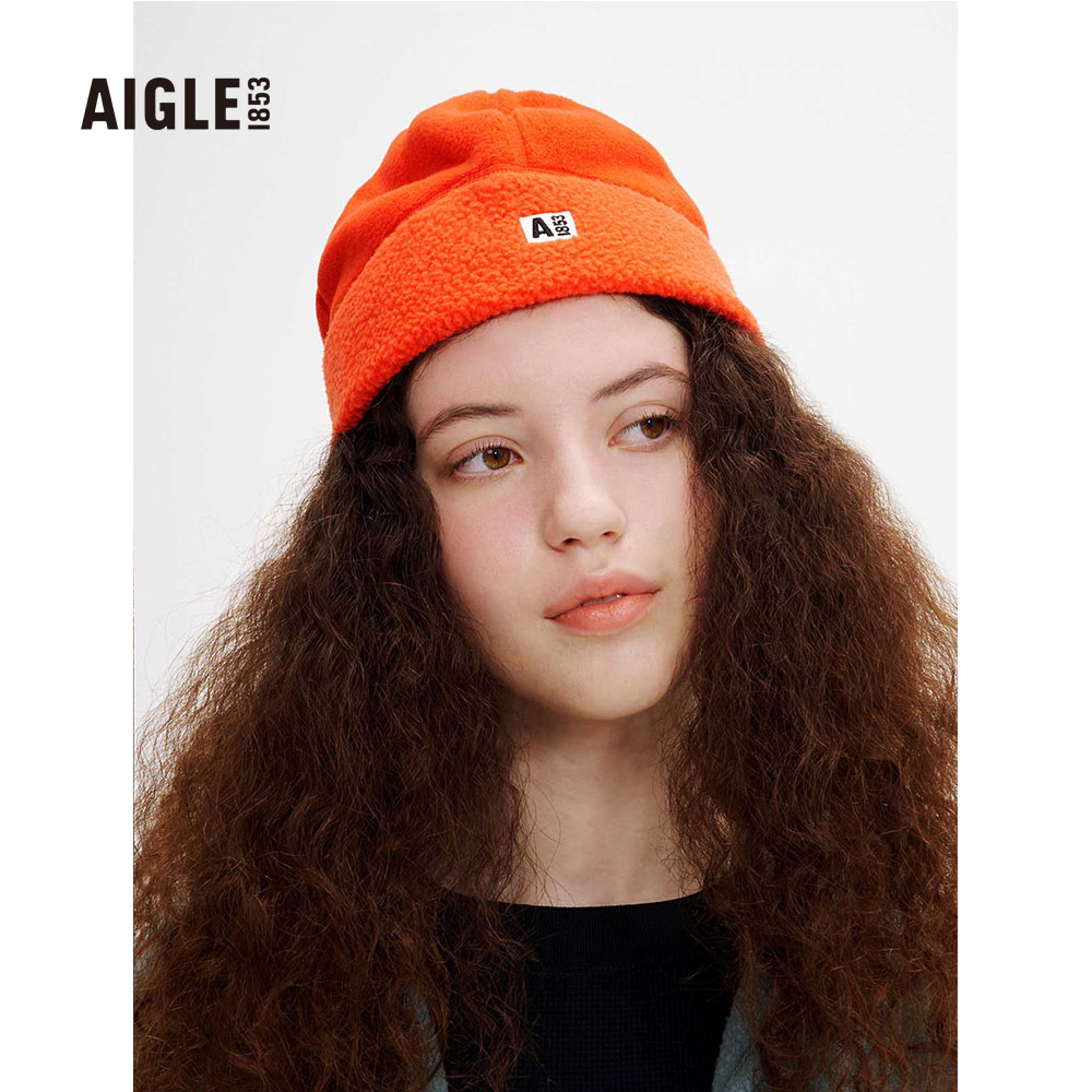 AIGLE 刷毛保暖帽 (AG-2A509A010)-紅色