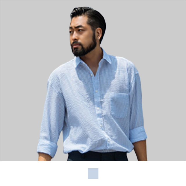 【男人幫】S5202＊時尚穿搭水藍條紋 短袖襯衫-藍色系