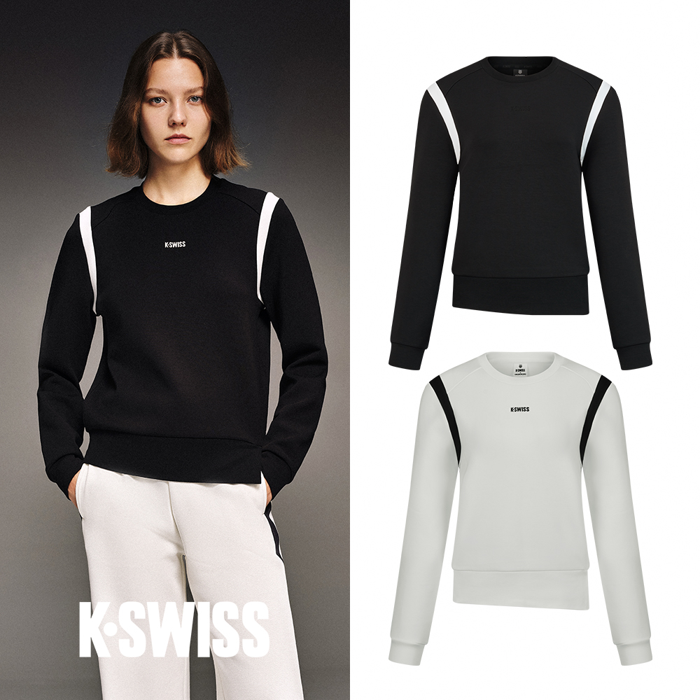 K-SWISS Knite Man To Man Tee 圓領上衣(質感生活系列)-兩色任選