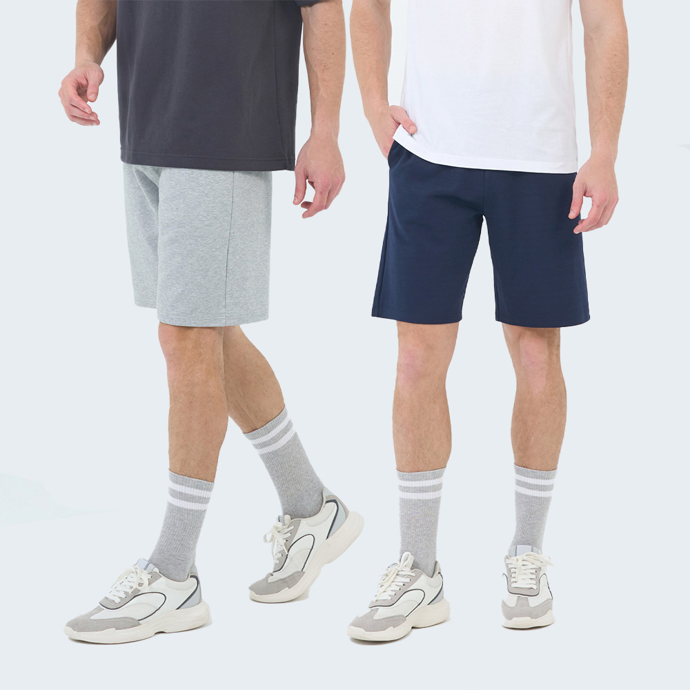 GIORDANO 男裝 輕薄鬆緊腰短褲 (多色任選)