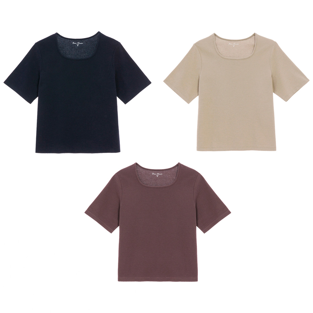 GIORDANO 女裝 SORONA方領短袖上衣 (多色任選)