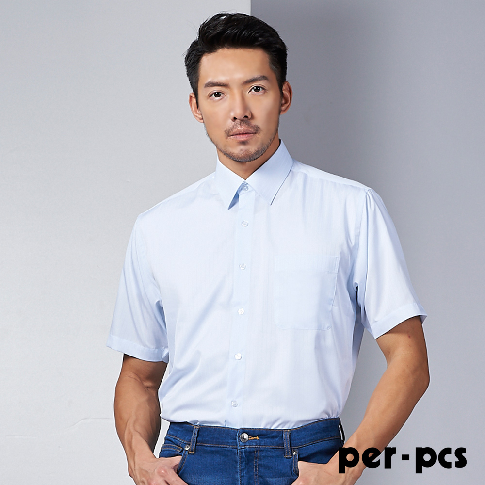 【per-pcs】時尚摩登質感短袖襯衫(719452)