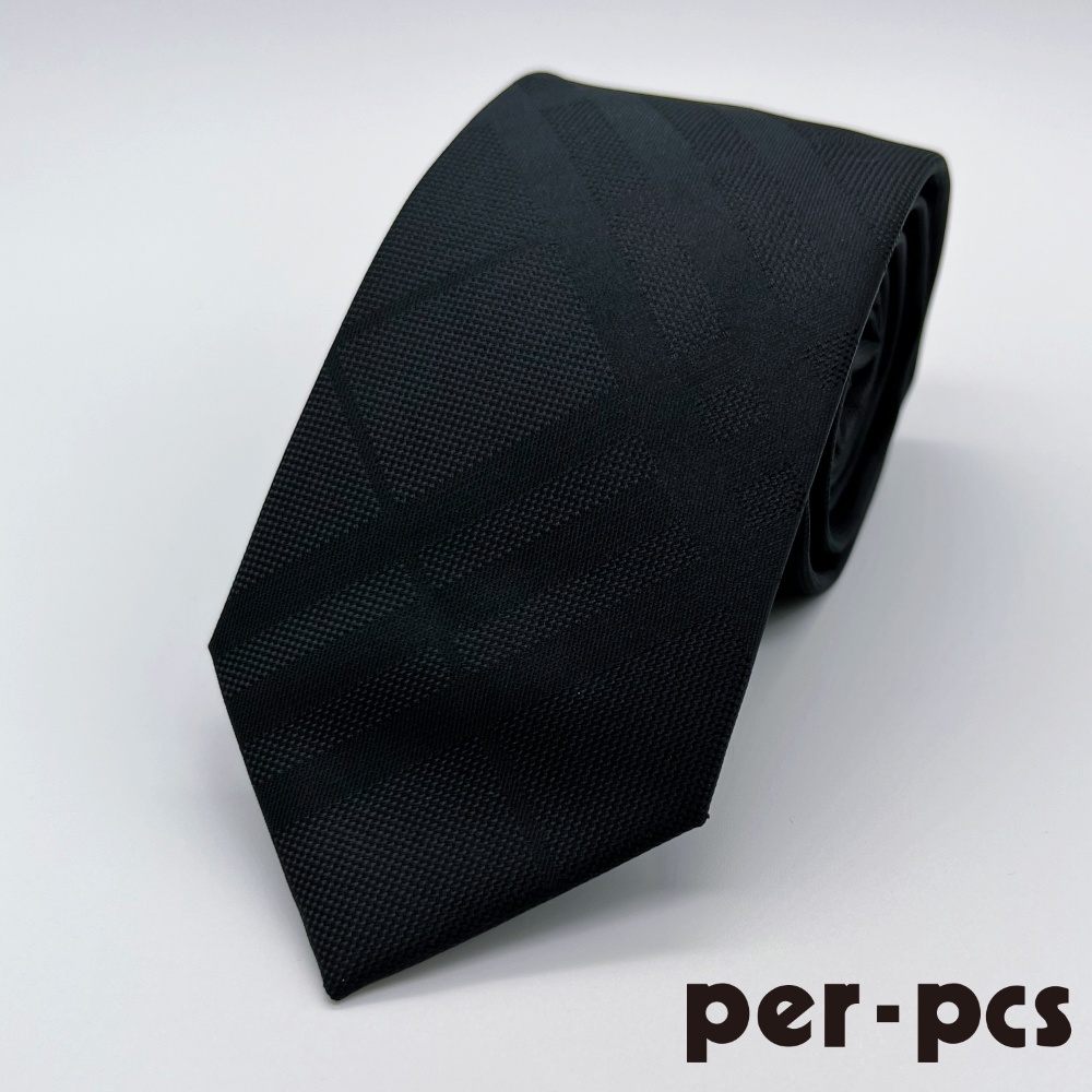 【per-pcs】都會紳士首選質感領帶_黑(PW2008)
