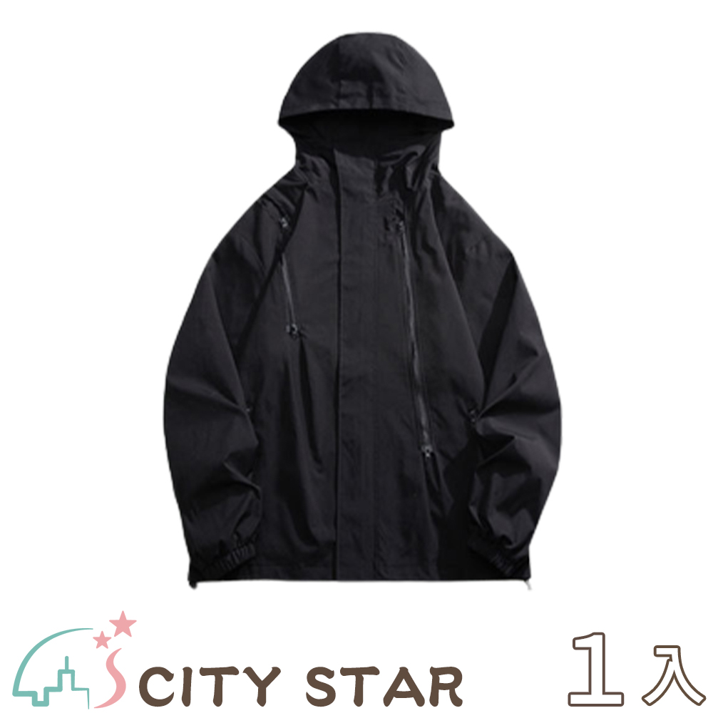【CITY STAR】登山好手防水防風工裝機能連帽外套M-5XL