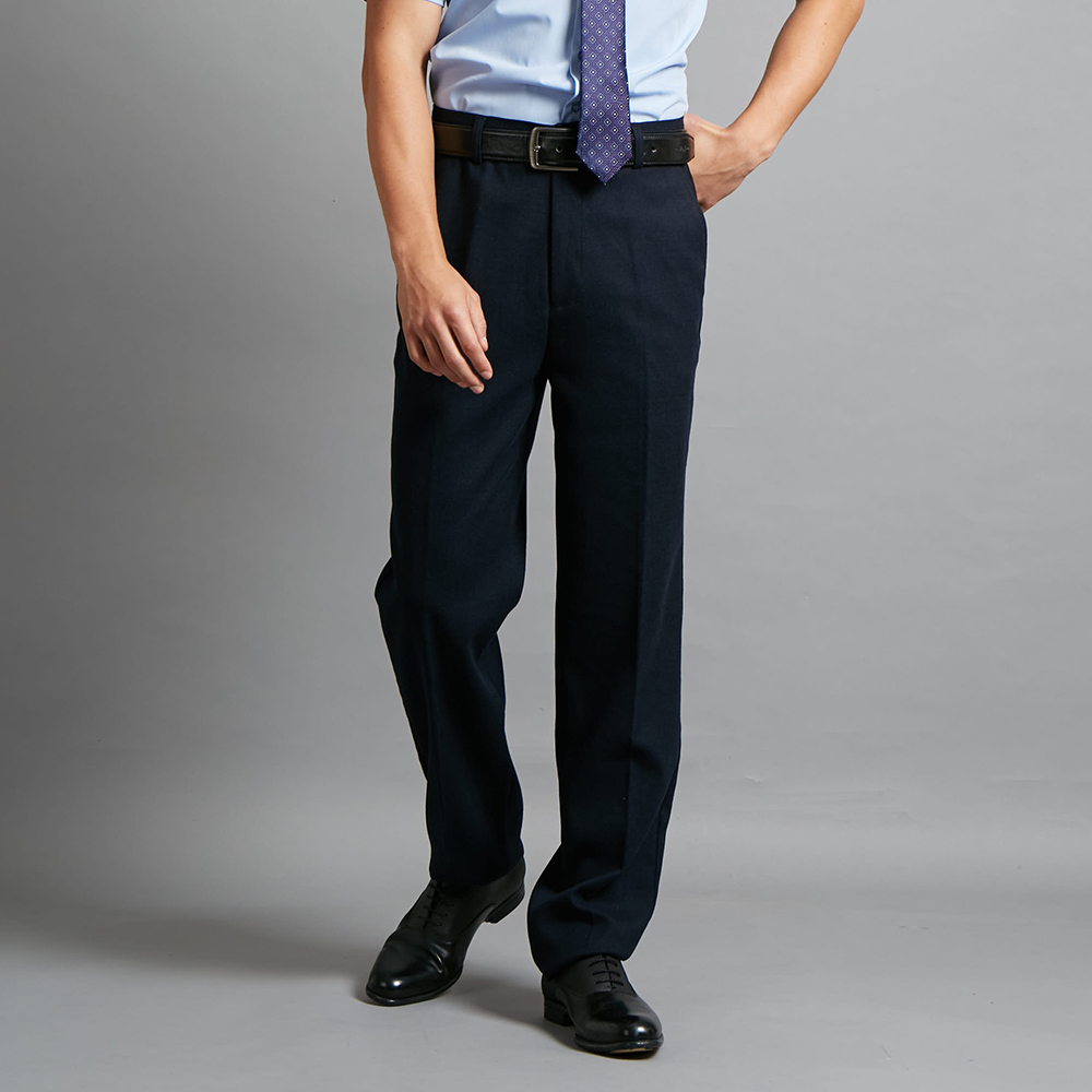 【ROBERTA諾貝達】 職場紳士 辦公型男厚西裝褲RTF62A-39藍黑