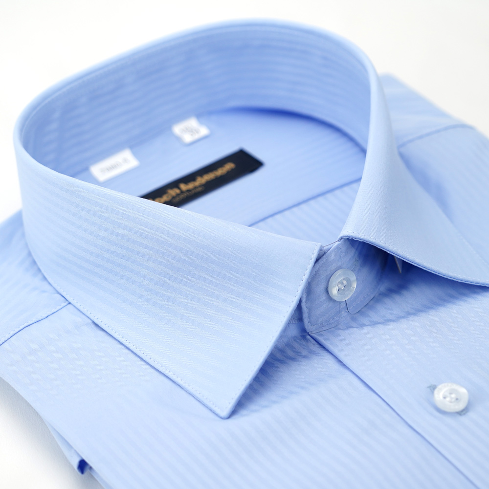 【金安德森】藍色吸排窄版襯衫-長袖