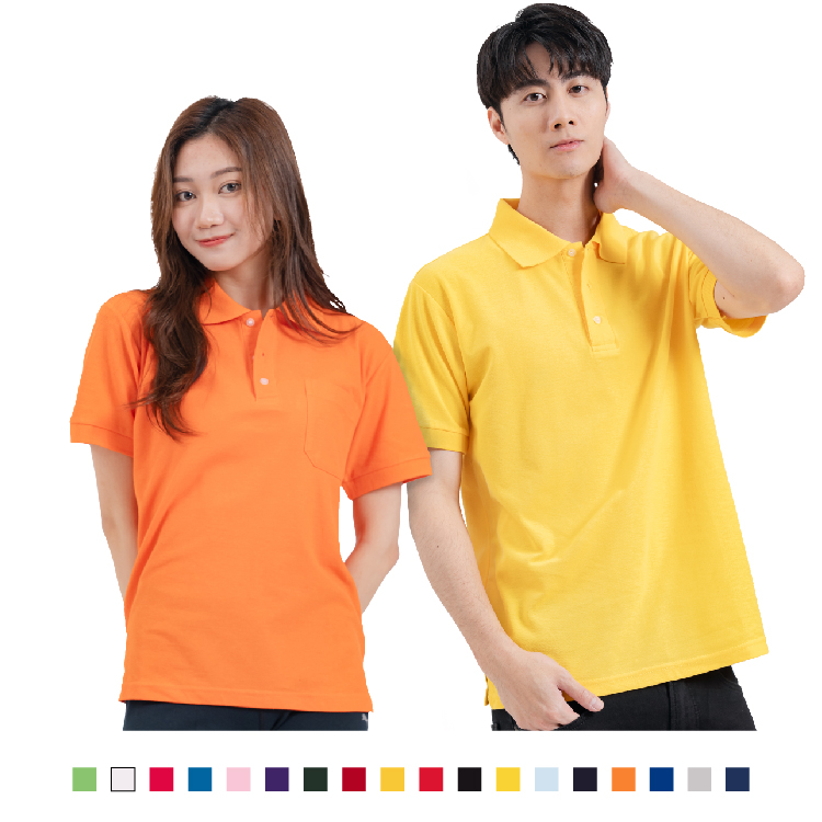 【男人幫】P1168 經典 短袖 舒適 透氣 防皺 上班族 短袖 POLO衫-黃色、橘黃、橘色