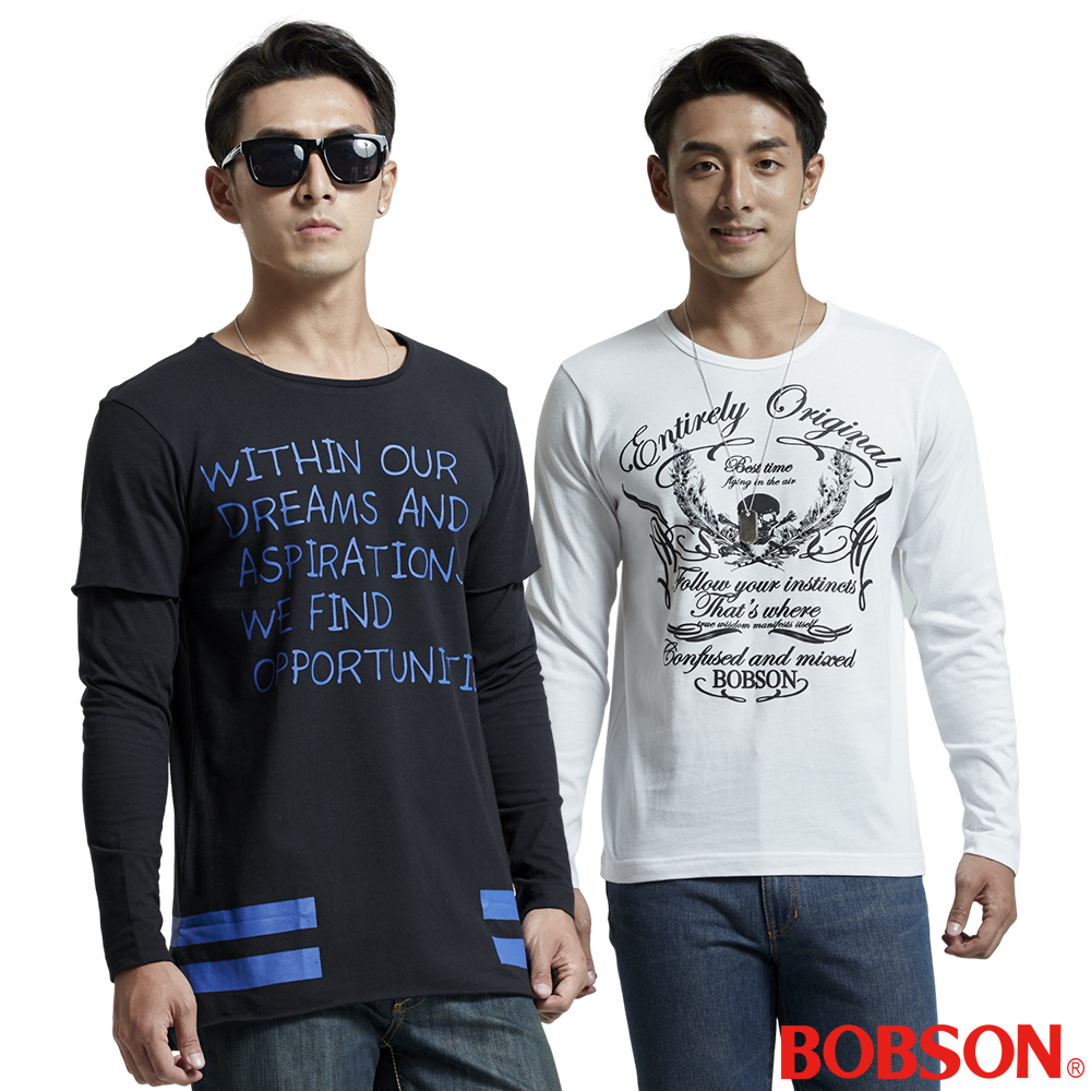 BOBSON 男款潮流上衣(四款任選)
