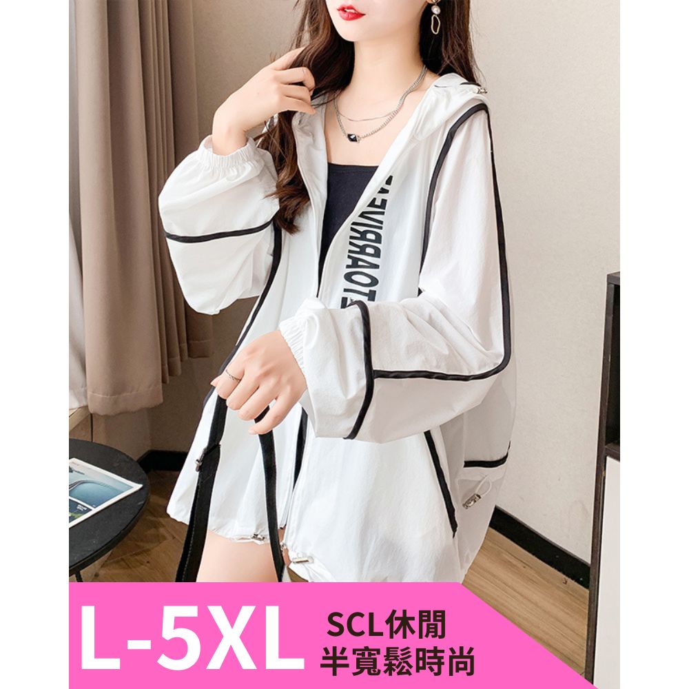 SCL 南加州丹寧 冰絲 防曬 大碼 時尚太空艙極致涼感輕巧薄外套