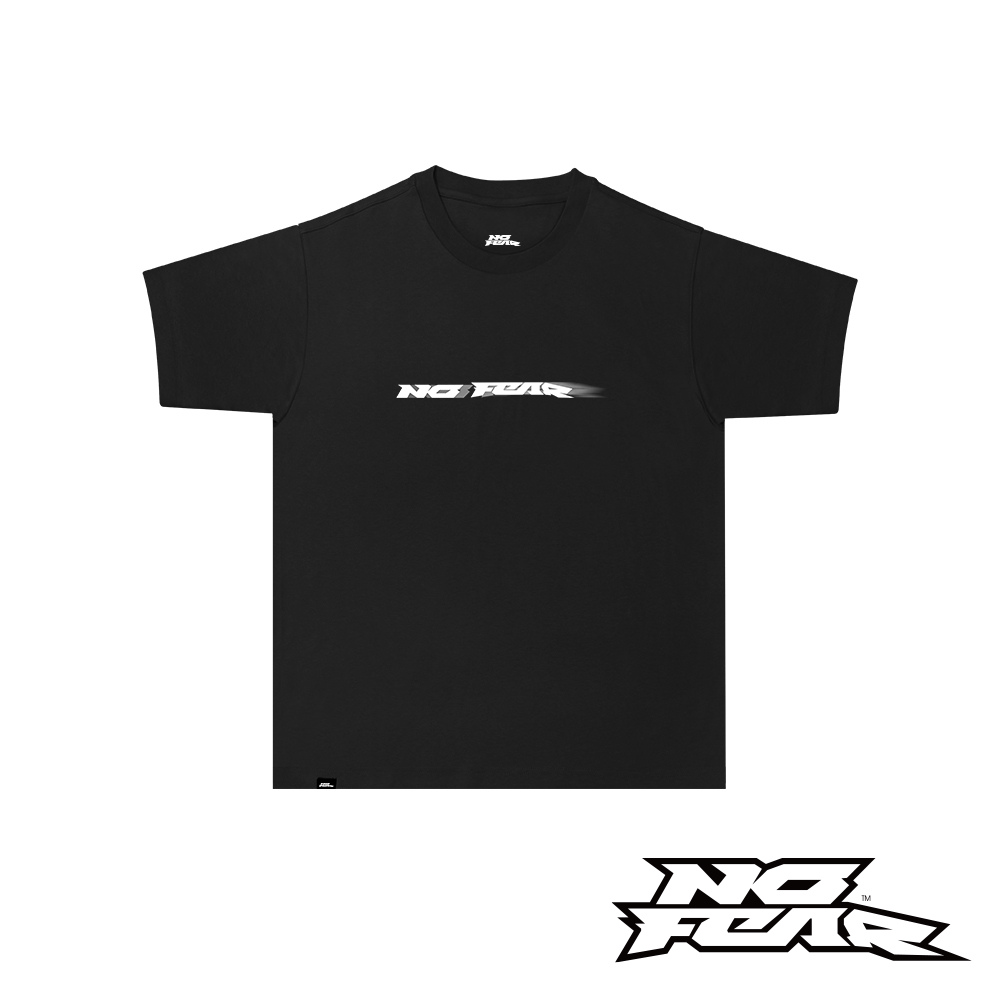 NO FEAR LIBER系列-圓領LOGO短袖T恤-黑色 NF010