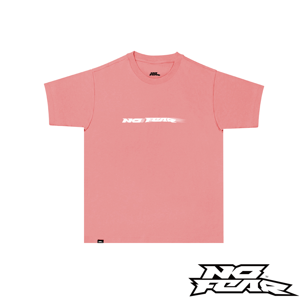 NO FEAR LIBER系列-圓領LOGO短袖T恤-粉色 NF010