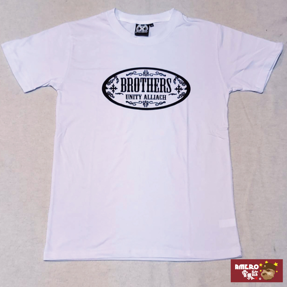【AMERO】男女款 圓領短袖T恤 英文字版印花 情侶裝 親子裝 大尺碼