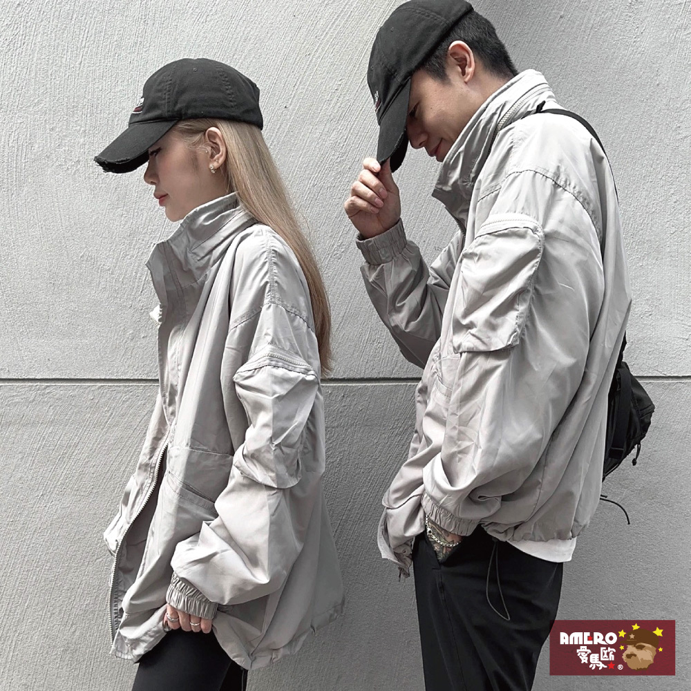 【AMERO】男裝 女裝 多功能夾克外套 連帽立領兩穿 情侶裝