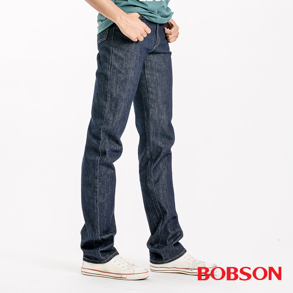 BOBSON 男款日本進口布中直筒褲(1630-52)
