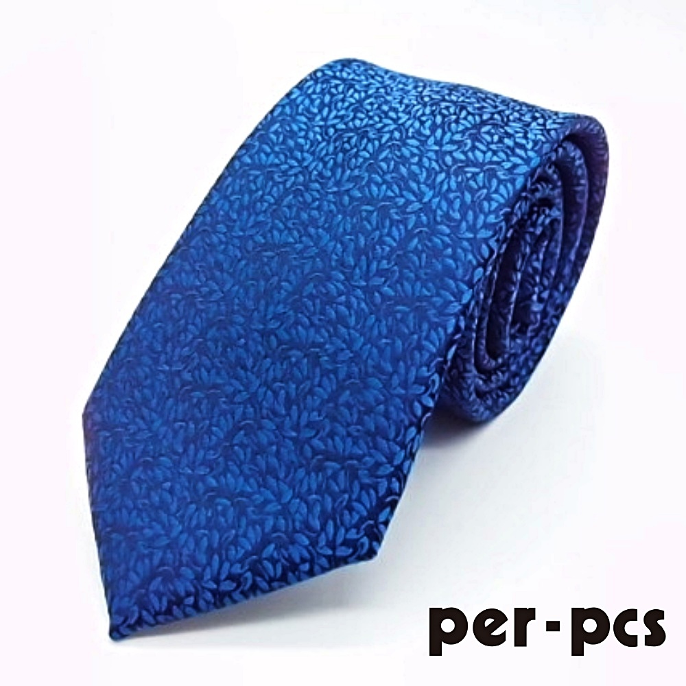 【per-pcs】時尚紳士葉紋商務領帶_深邃藍(PW3010)