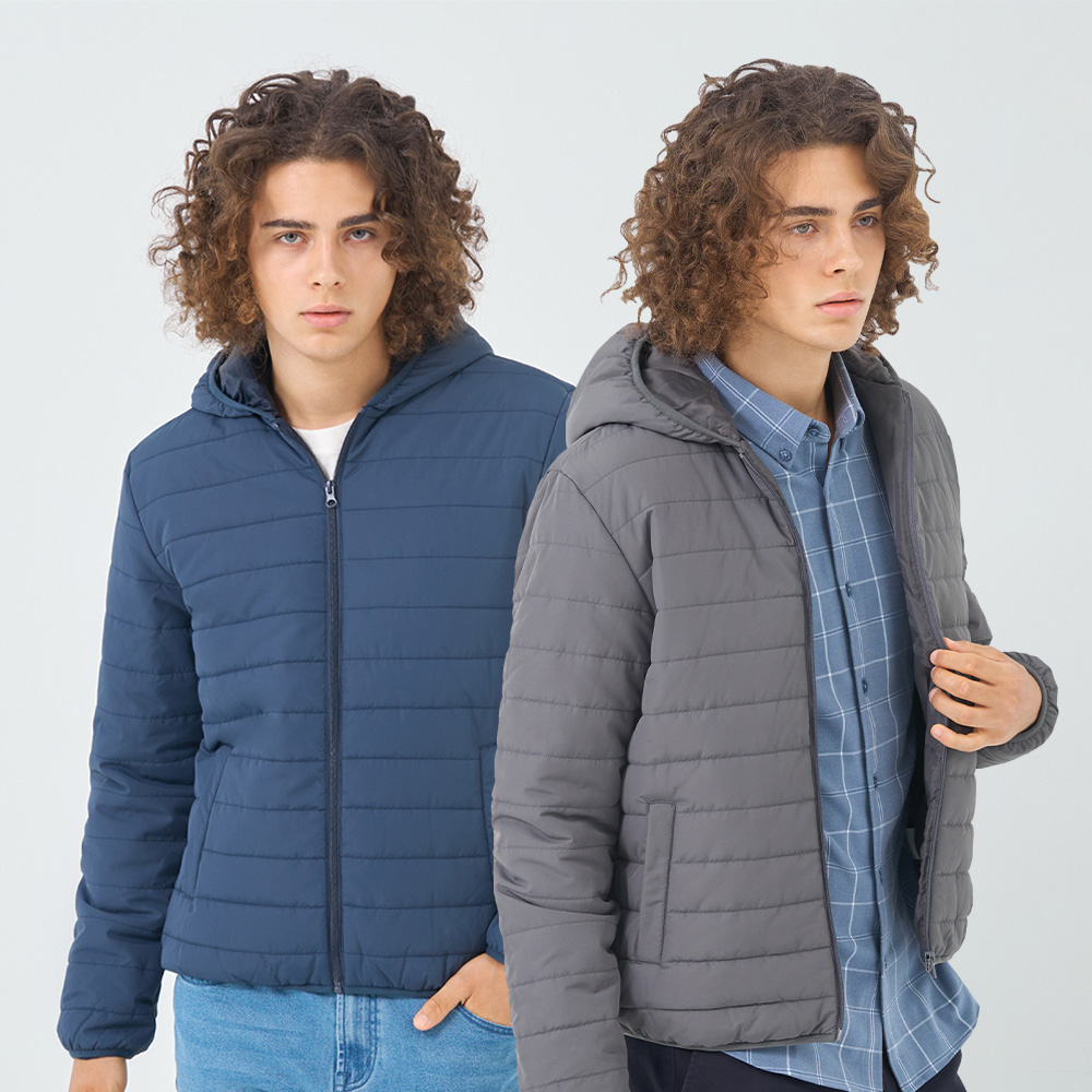 GIORDANO 男裝連帽外套 E-care輕暖系列-多色任選