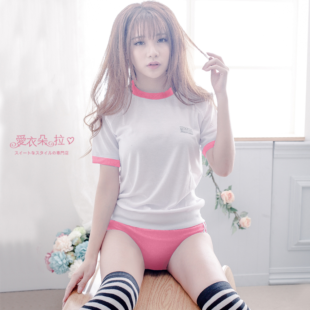 日本運動服 體操服 短袖T恤+三角褲[愛衣朵拉C096
