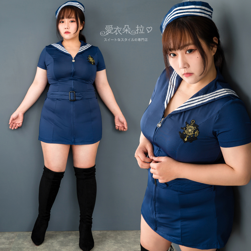 水手服 制服 中大尺碼角色扮演服飾 海軍服-愛衣朵拉C087