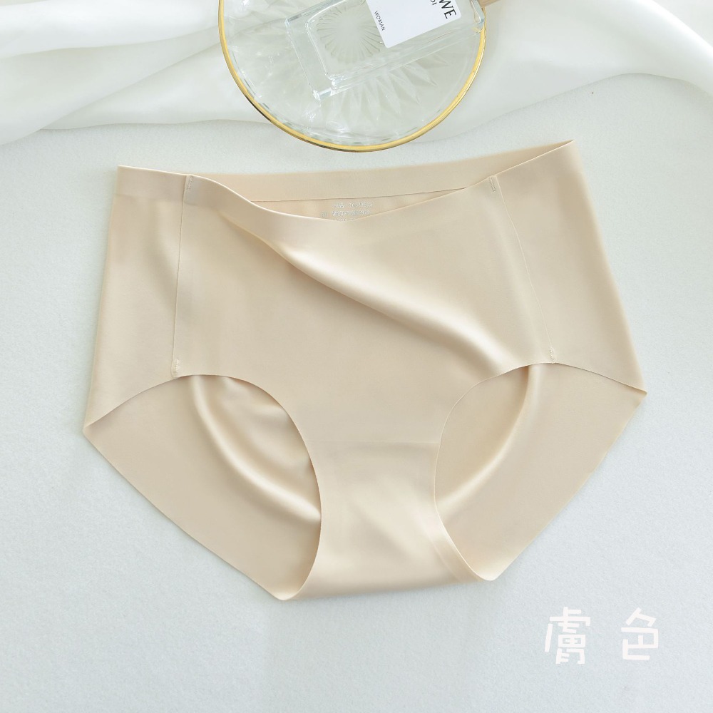 熱銷款 女冰絲超涼感無痕內褲 超彈不夾臀 運動內褲 中低腰 膚色