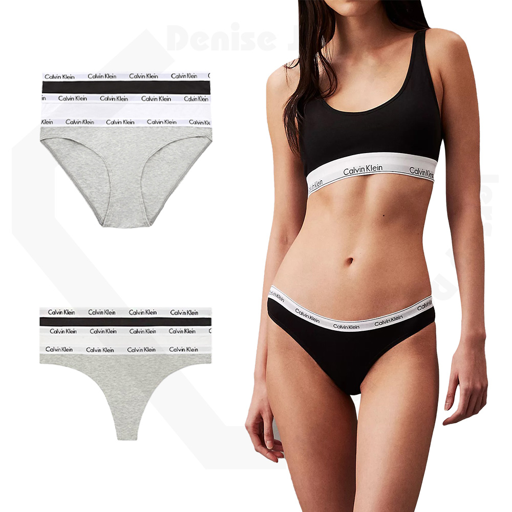 Calvin Klein Cotton Stretch 基本款棉質三角褲/丁字褲 三入組 CK內褲 女內褲(多款任選)