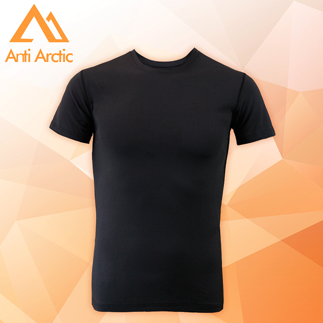 【Anti Arctic】遠紅外線機能衣-男短袖-黑