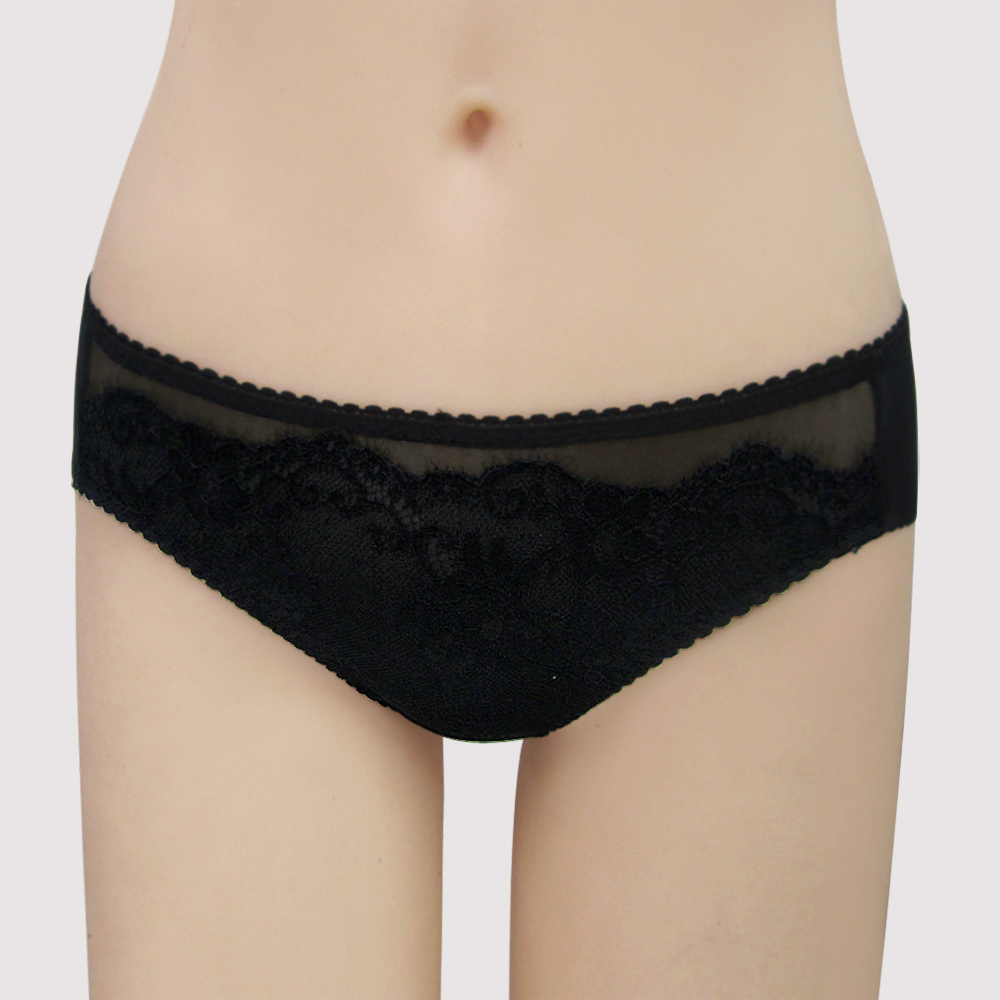瑪登瑪朵 我挺妳 低腰三角萊克內褲 M-XL(黑)