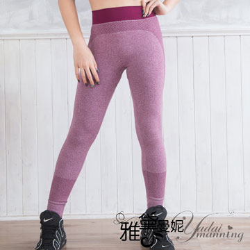 塑身內搭褲 窈窕機能顯瘦高彈性修身褲(紫色) 雅黛曼妮