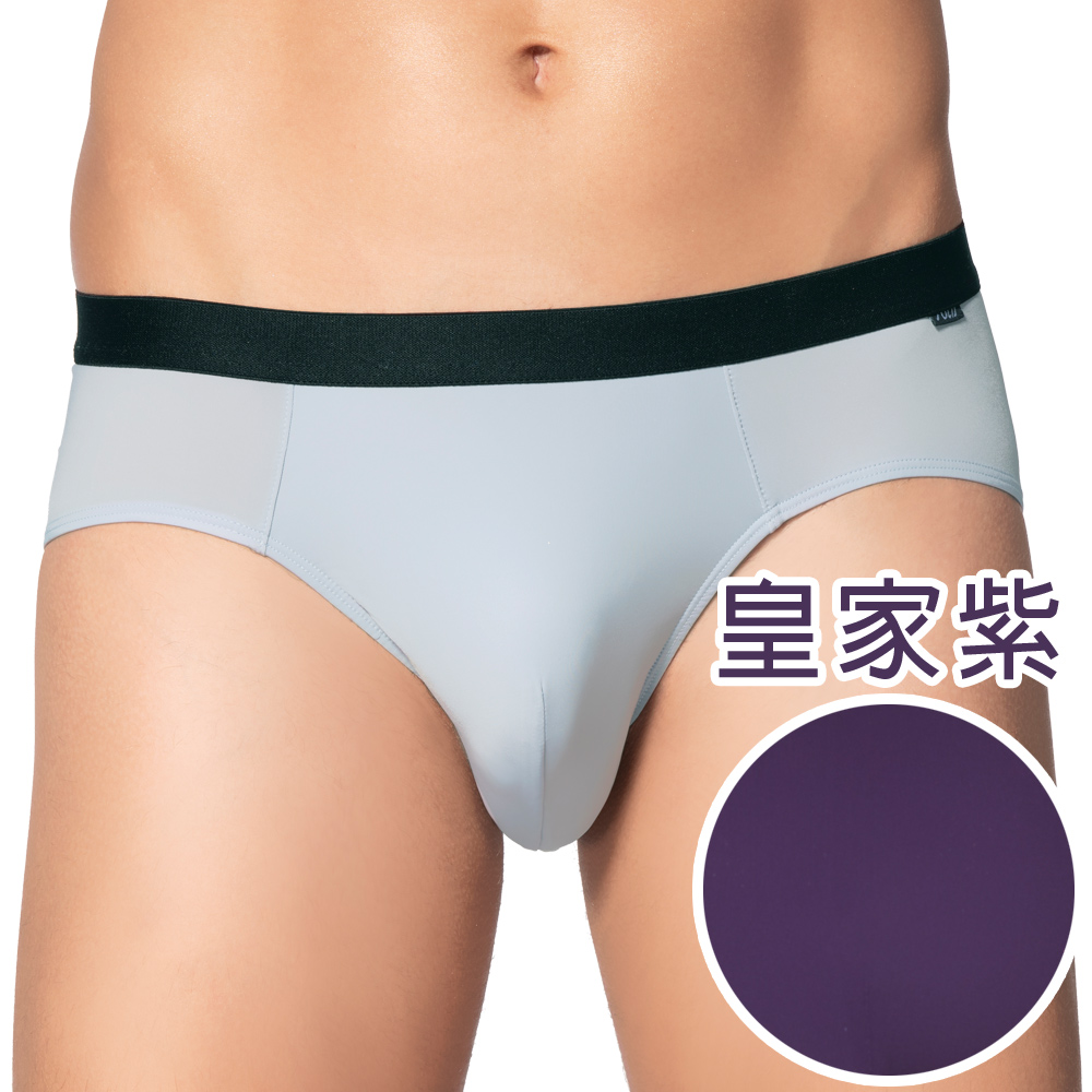 【SOLIS】天之膠子系列M-XXL素面貼身三角男褲(皇家紫)