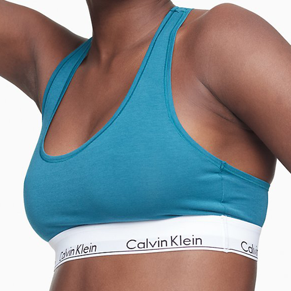 Calvin Klein Modern Cotton Bikini Bottom 寬款棉質無襯運動內衣-(綠色)