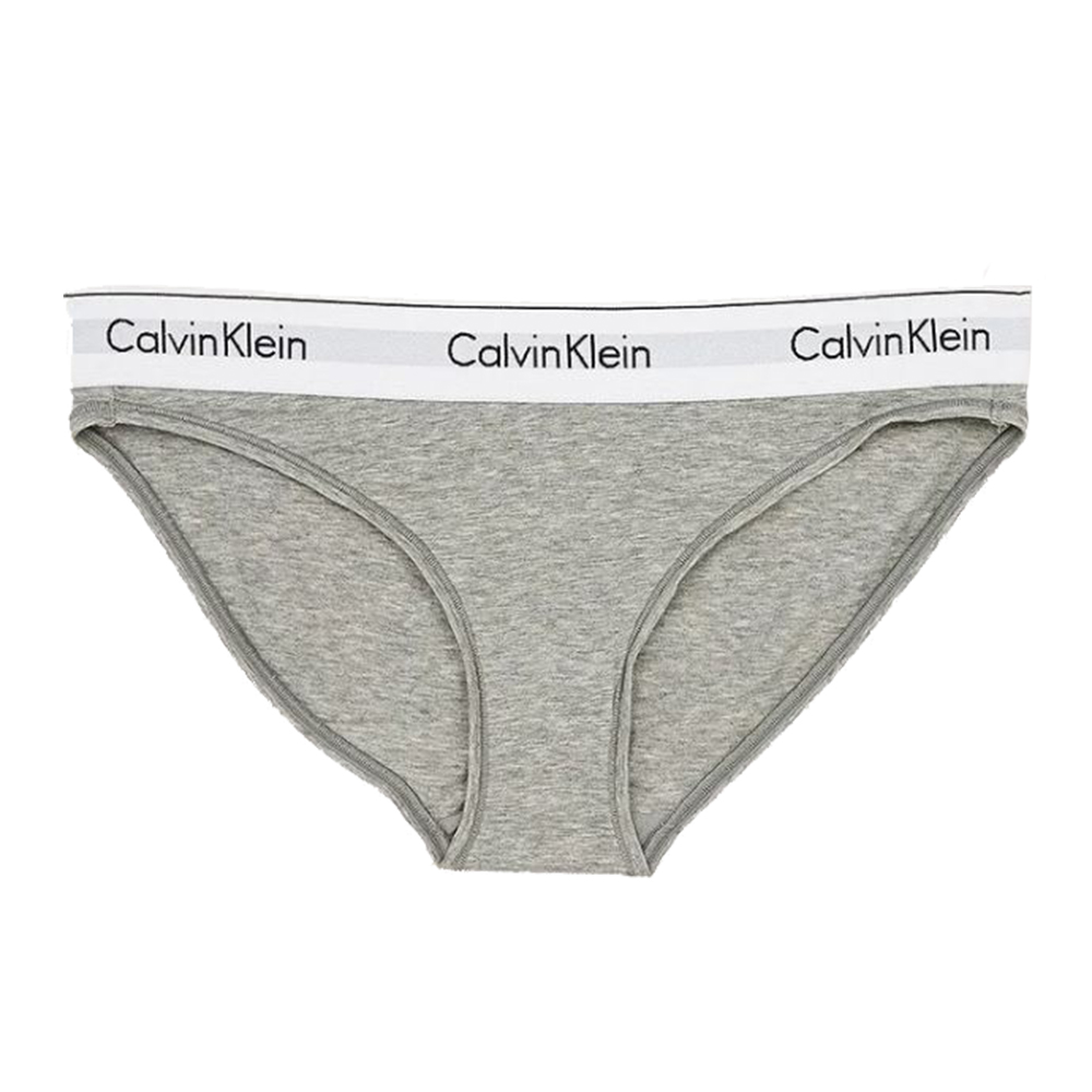 Calvin Klein Modern Cotton Bikini 棉質寬腰帶 女內褲 三角褲/CK內褲-灰色